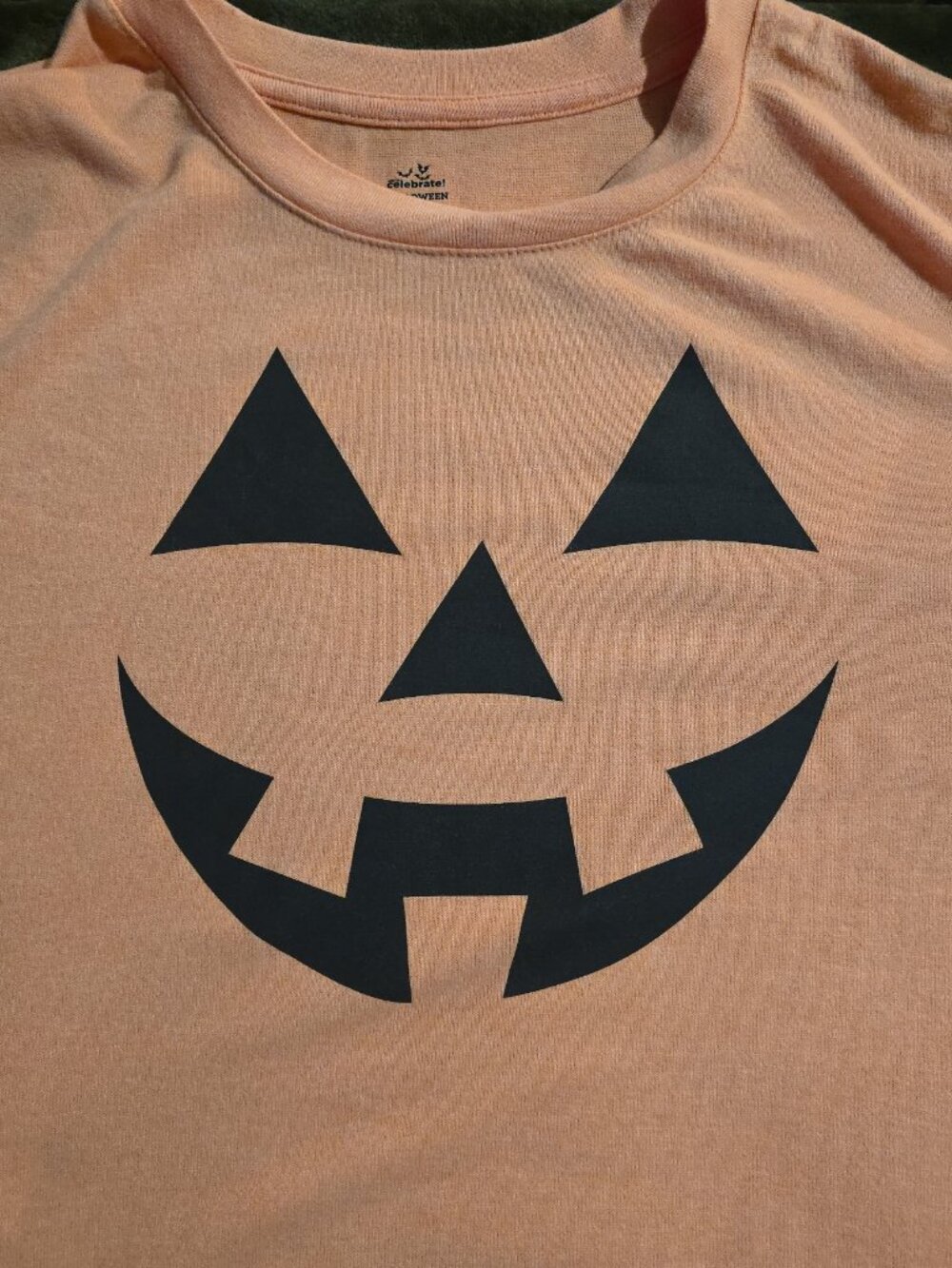 Way to Celebrate Halloween Jack O Lantern Long Sleeve Shirt Orange XXL (20) - Picture 5 of 10